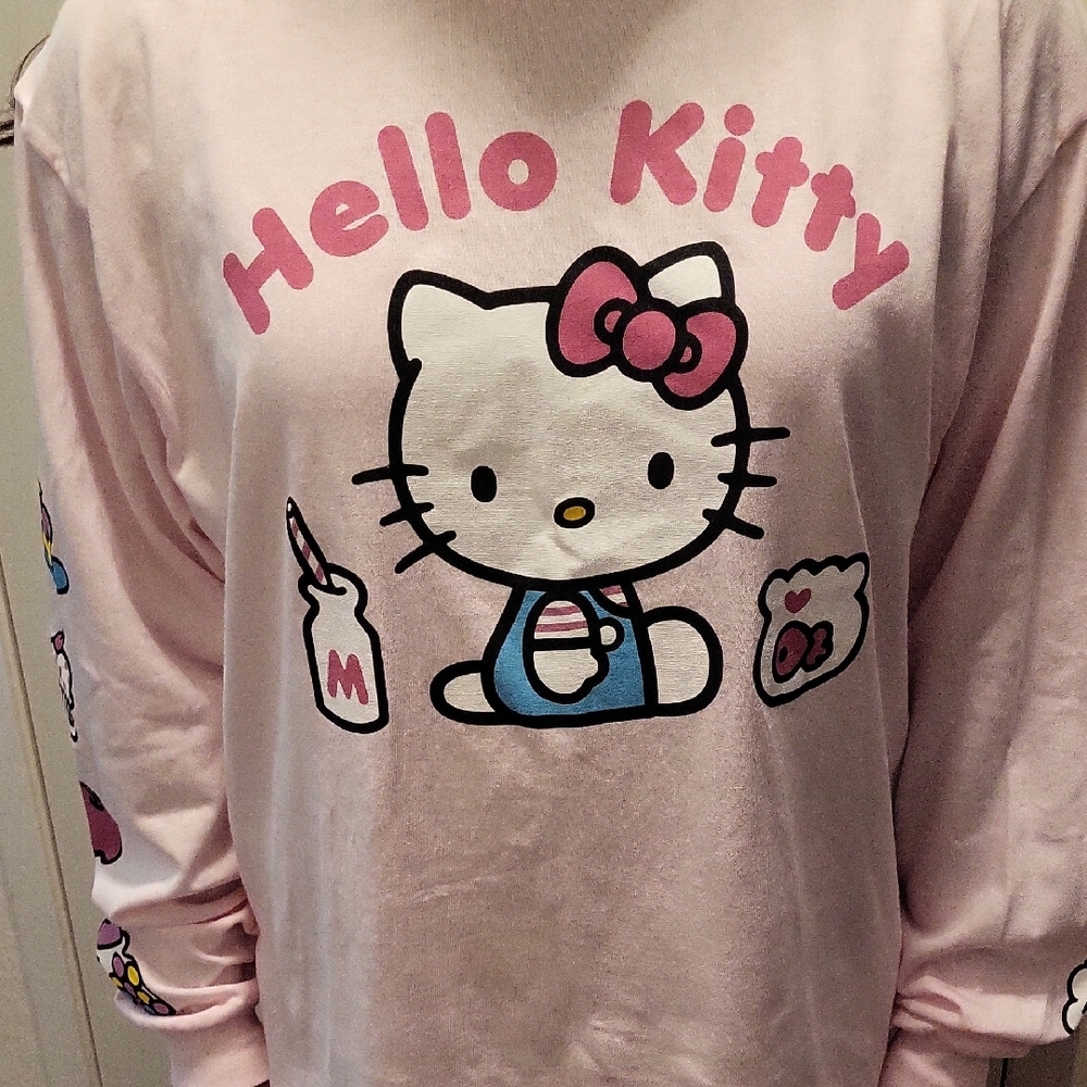Hello Kitty Pink Long Sleeve Top